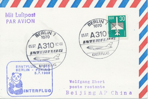 Ddr 1989 flugpost - flugpost, 30