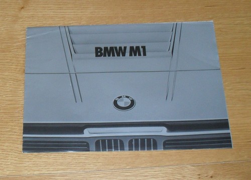 Bmw supercar prospekt - m1,