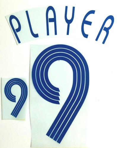 Set flock nameset blau blue - set,
