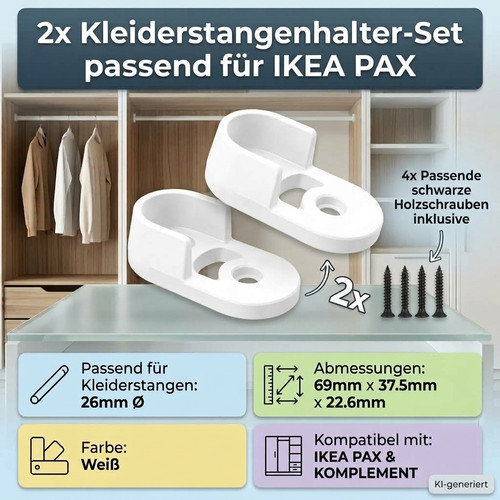 Kleiderstangenhalter passend - 2,
