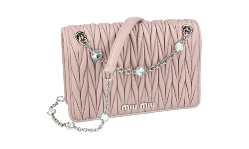 Miu matelasse crystal - crystal, mini