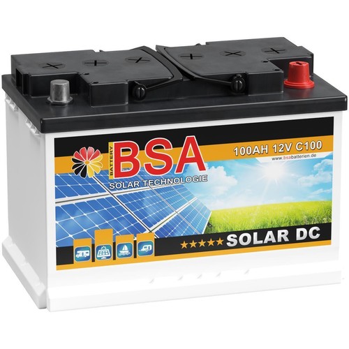 Bsa solarbatterie 100ah 12v - bsa,