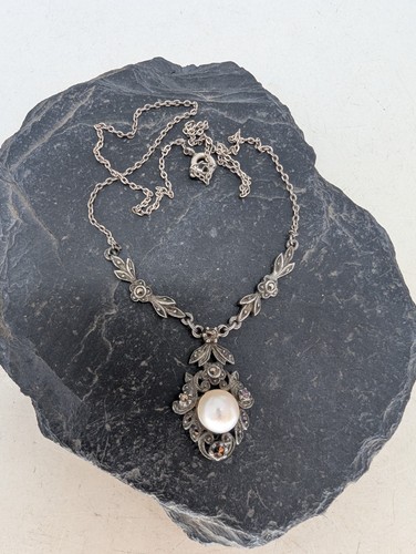 Antikes silber collier - collier, um