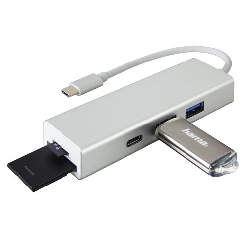 Hama usb hub - usb-c, 1:3