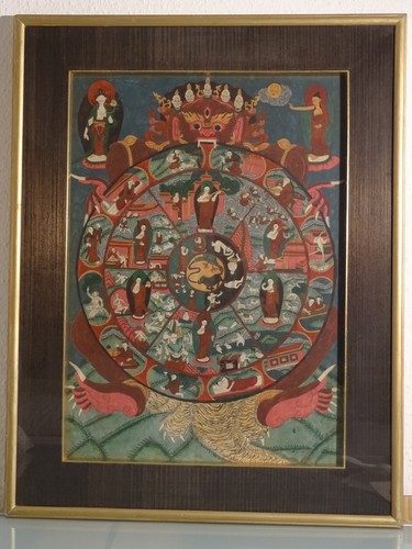 Thangka malerei rad des - des, lebens
