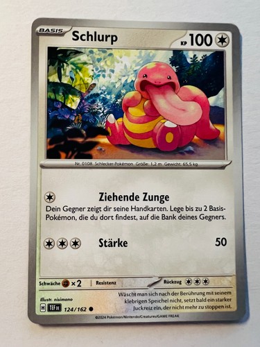 Pokemon karte schlurp 124 162 - karte,