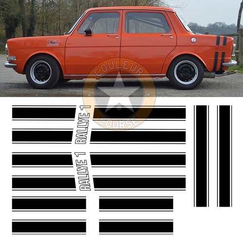 Streifen set schwarz matt - schwarz,