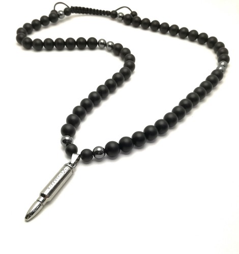 Herren schwarz perlenkette - herren,