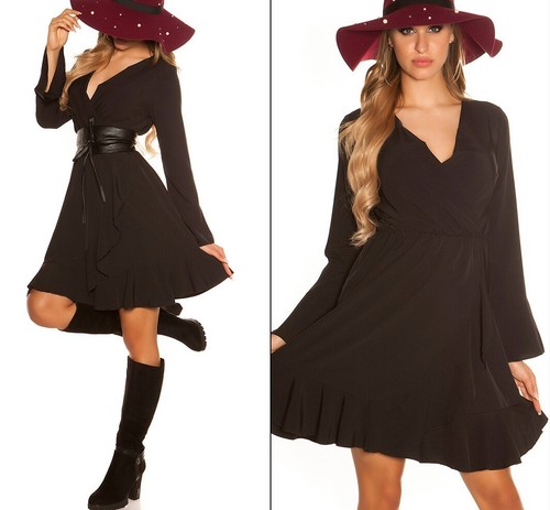 Sexy miss damen midi kleid - damen, v