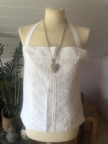 Zara top lochstickerei - top,