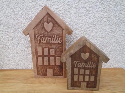 Haus familie aus mangoholz - haus,