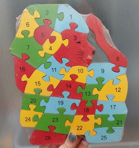 Holzpuzzle buchstaben zahlen - holzpuzzle, buchstaben/zahlen