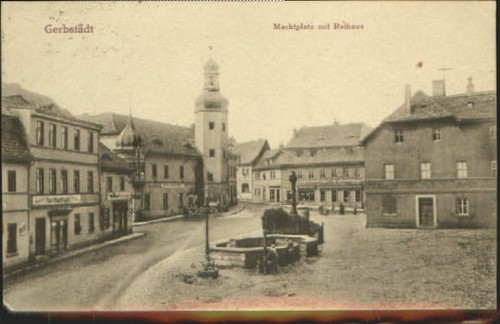 Gerbstedt marktplatz rathaus - gerbstedt, x