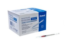 Romed Tuberkulinspritze mit Kanüle 3-teilig 1 ml 29 G x 1/2 (100 Stück)