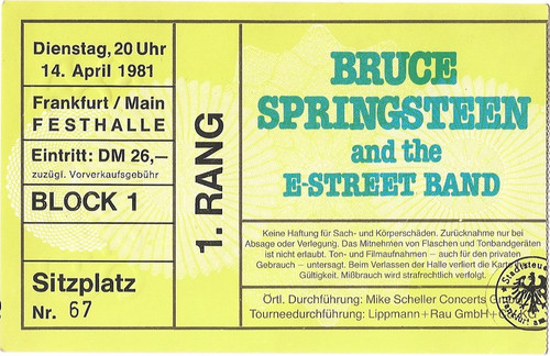 Bruce springsteen concert - bruce, in