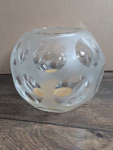 Vintage kugelvase glasvase - vintage,