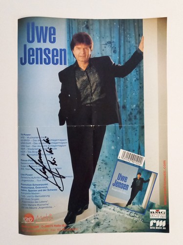 Uwe jensen signiertes poster - uwe,