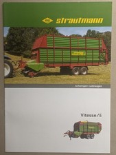 Strautmann Vitesse/E Silagewagen Ladewagen Prospekt Traktor Bulldog Schlepper