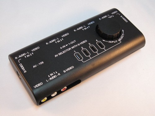 4fach video switch svhs cinch - switch,