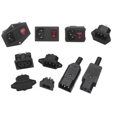 Kaltgeräte Stecker Kupplung Einbaustecker Gerätestecker Netzstecker Eurostecker