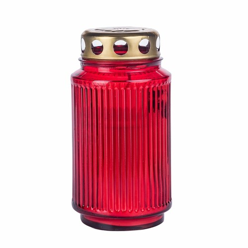 Grablicht glas mit - mit, rot