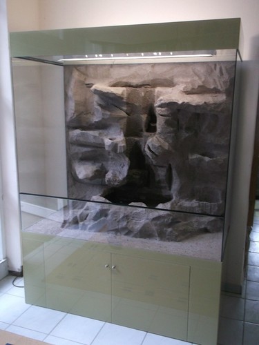 Glas terrarium paludarium - glas,