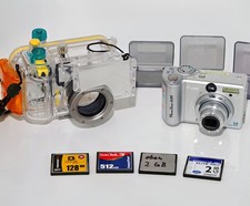 Canon Unterwasserkamera Set A95 WP-DC50 4 Compactflash Karten sehr guter Zustand