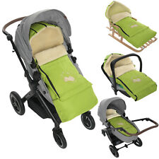 Winter Fußsack für Kinderwagen Babyschale Schlittensack Lammwollesack 40x 90/110