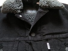 Levi's® Cord Jacke Cordjacke mit dunklem Fell, Gr. S, Schwarz ! warm gefüttert !