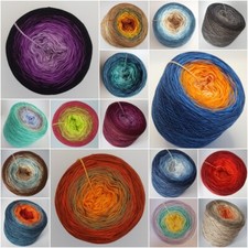 (1,15EUR/100m) Farbverlaufsgarn, Lace, Bobbel, 3-fädig 50%Baumwolle&50%Polyacryl