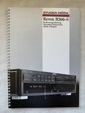 REVOX ANLEITUNG BEDIENUNGSANLEITUNG MANUAL B260-S ORIGINAL - NO COPY