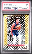 Cade Cunningham Select Gold Revolution Prizm RC /10 PSA 7