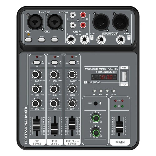 Kanal audio mixer mit - 4,