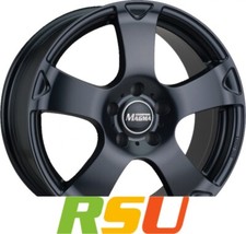 Magma Seismo mattschwarz-lackiert 6x15" ET45 LK5 114 ML 70.1 Alufelgen 15 Zoll