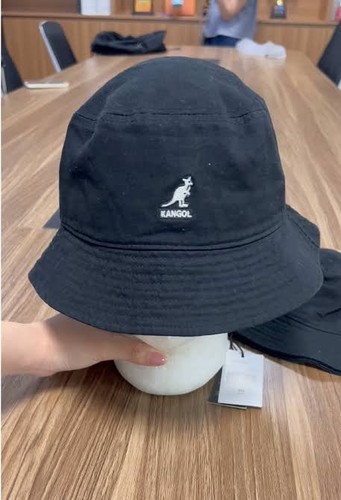 Black kangol bucket - black,