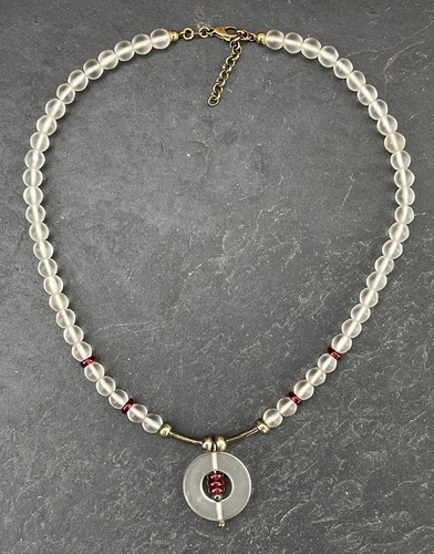 Designer bergkristall kette - bergkristall,