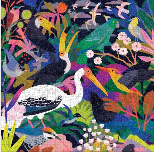 Puzzle bunte vögel - (500,