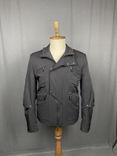 Neu mit Etikett Versace Collection Vintage Herren schwarz Motorrad Utility Ja...