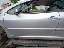 Peugeot 307CC Cabrio orig Tür links Fahrertür EZR Silbergrau Bj 2003