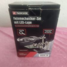 Feinmechaniker- Set mit LED-Lupe von PARKSIDE Lötkolbenhalter Halteklammern