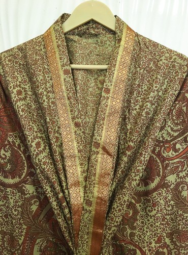 Grüner midi kimono aus reiner - midi-kimono,
