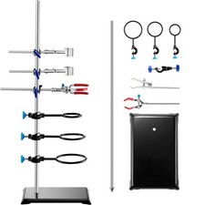 Laborständer Laborstativ 1 Set Stützständer Klemmen Kolbenhalter 60cm