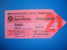 77/78 Ticket FC Bayern