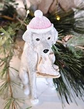 Deko Hunde Goldi mit Mütze &