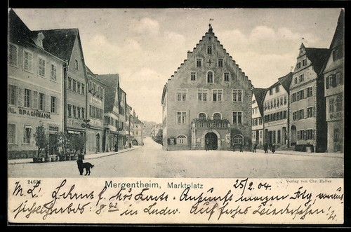 Ansichtskarte bad mergentheim - bad,