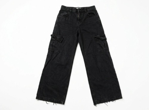 Bershka wide leg jeans schwarz - bershka,