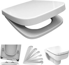 BADOSAN PLAN WC-Sitz für Keramag Renova Nr. 1 PLAN eckig Absenkautomatik