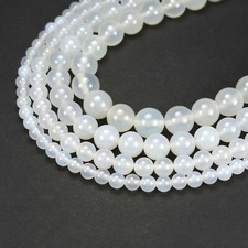 Achat Perle Kugel glanz weiß