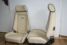 2 Recaro Leder Sitze für Käfer Opel Manta Ford Capri Leder neu bezogen