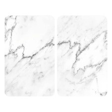 2x Glasabdeckplatten Marmor